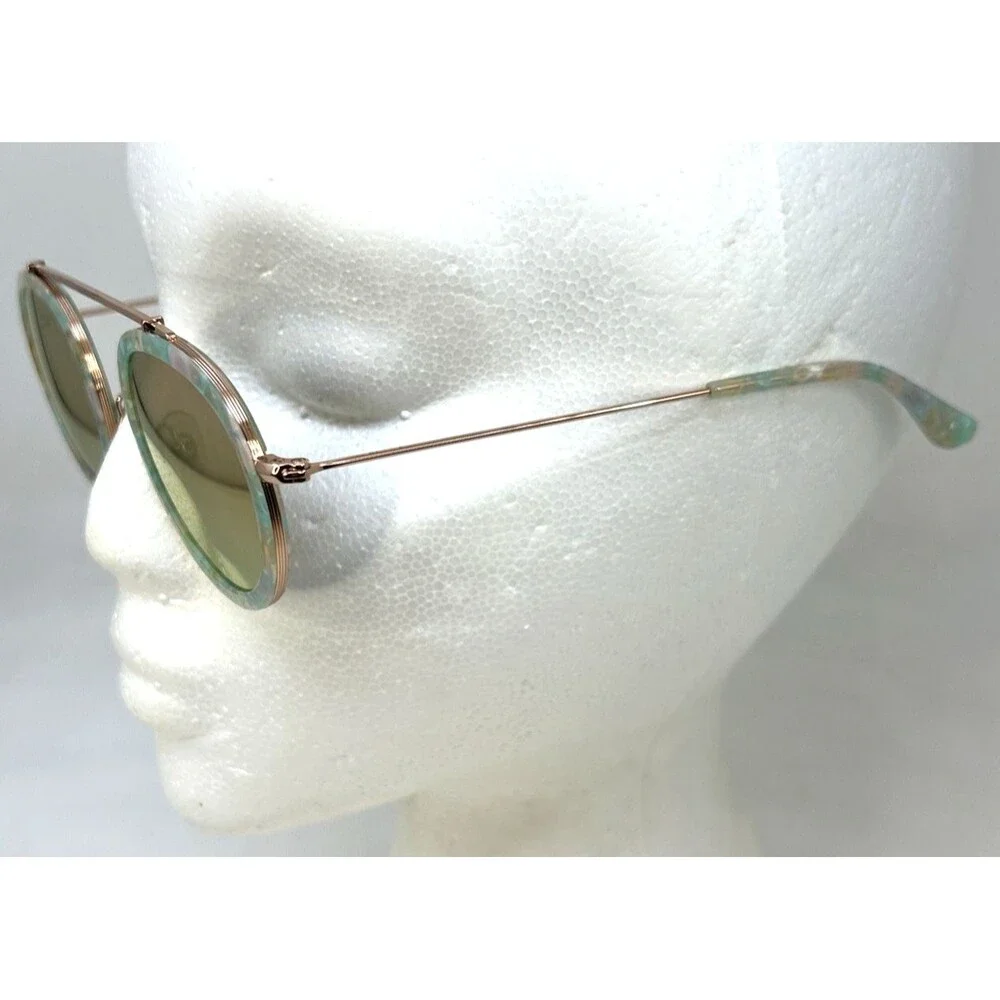 KREWE DU OPTIC CONTI Womens Sunglasses Rose Gold Matte Opal Round Boho RARE - Picture 7 of 13